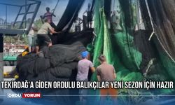 Tekirdağ'a Giden Ordulu Balıkçılar Yeni Sezon İçin Hazır