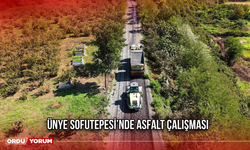 Ünye Sofutepesi’nde Asfalt Çalışması