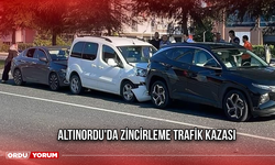 Altınordu'da zincirleme trafik kazası