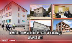 İl Millî Eğitim Müdürü Aybastı ve Kabataş'ı Ziyaret Etti