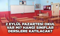 2 Eylül Pazartesi Okul Var mı? Hangi Sınıflar Derslere Katılacak?