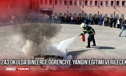 243 okulda binlerce öğrenciye yangın eğitimi verilecek