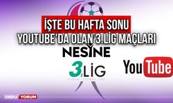 İşte Bu Hafta Sonu Youtube'da Olan 3.Lig Maçları