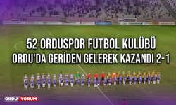 52 Orduspor Futbol Kulübü, Ordu'da Geriden Gelerek Kazandı 2-1