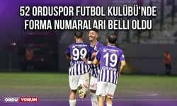 52 Orduspor Futbol Kulübü'nde Forma Numaraları Belli Oldu