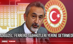 Adıgüzel: Ferrero Taahhütleri Yerine Getirmedi