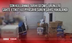 Son kullanma tarihi geçmiş ürünleri sahte etiket ile piyasaya süren şahıs yakalandı