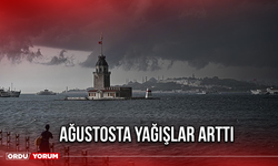 Ağustosta yağışlar Arttı