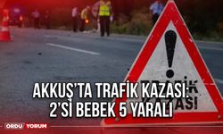 Akkuş’ta Trafik kaza: 2’si bebek 5 Yaralı