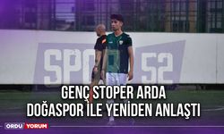 Genç Stoper Arda, Doğaspor ile Yeniden Anlaştı