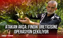 Atakan Akça: Fındık Üreticisine Operasyon çekiliyor