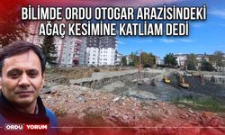 Bilimde Ordu otogar Arazisindeki Ağaç Kesimine Katliam Dedi