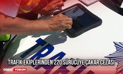 Trafik Ekiplerinden 220 Sürücüye Çakar Cezası