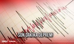 Son Dakika Deprem!