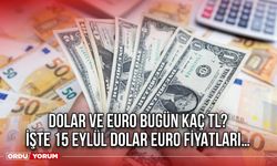 Dolar ve Euro Bugün Kaç TL? İşte 15 Eylül Dolar Euro Fiyatları…