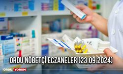 Ordu Nöbetçi Eczaneler (23.09.2024)