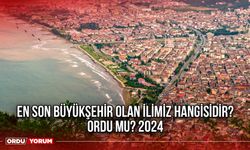 En son büyükşehir olan ilimiz hangisidir? Ordu mu? 2024