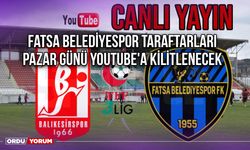 Fatsa Belediyespor Taraftarları Pazar Günü Youtube'a Kilitlenecek