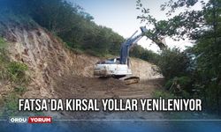 Fatsa'da kırsal yollar yenileniyor