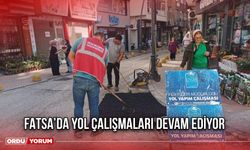 Fatsa’da Yol Çalışmaları Devam Ediyor