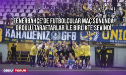 Fenerbahçe'de Futbolcular, Maç Sonunda Ordulu Taraftarlar ile Birlikte Sevindi