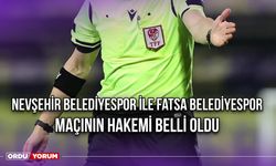 Nevşehir Belediyespor ile Fatsa Belediyespor Maçının Hakemi Belli Oldu