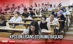 KPSS ön lisans oturumu başladı