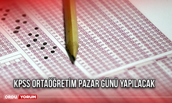 KPSS Ortaöğretim pazar günü yapılacak