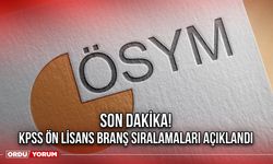 Son Dakika! KPSS Ön Lisans Branş Sıralamaları Açıklandı