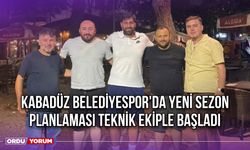 Kabadüz Belediyespor'da Yeni Sezon Planlaması Teknik Ekiple Başladı