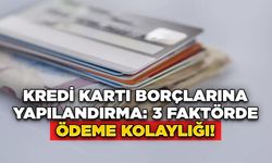 Kredi Kartı Borçlarına Yapılandırma: 3 Faktörde Ödeme Kolaylığı!