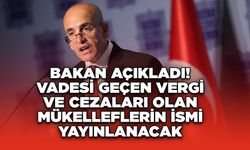 Mehmet Şimşek: Vadesi Geçen Vergi ve Cezaları Olan Mükelleflerin İsmi Yayınlanacak