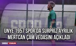 Ünye 1957 Spor'da Sürpriz Ayrılık, Mertcan Çam Vedasını Açıkladı