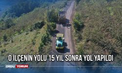 O ilçenin yolu 15 yıl sonra yol yapıldı