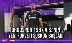 Orduspor 1967 A.Ş.'nin Yeni Forveti Suskun Başladı