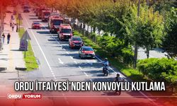 Ordu İtfaiyesi'nden Konvoylu Kutlama