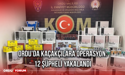 Ordu'da Kaçakçılara Operasyon: 12 Şüpheli Yakalandı