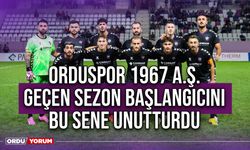 Orduspor 1967 A.Ş. Geçen Sezon Başlangıcını Bu Sene Unutturdu