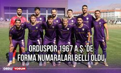 Orduspor 1967 A.Ş.'de Forma Numaraları Belli Oldu