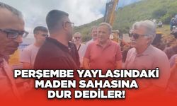 Perşembe Yaylasındaki Maden Sahasına Dur Dediler!