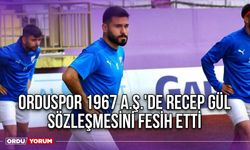 Orduspor 1967 A.Ş.'de Recep Gül Sözleşmesini Fesih Etti