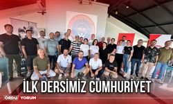 İlk dersimiz Cumhuriyet