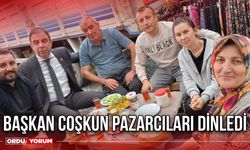 Başkan Coşkun, Pazarcıları Dinledi