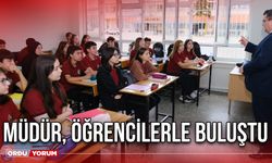 Müdür, Öğrencilerle Buluştu