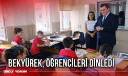 Bekyürek, Öğrencileri Dinledi