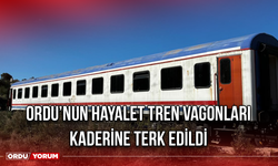 Ordu’nun Hayalet Tren Vagonları Kaderine Terk Edildi