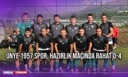 Ünye 1957 Spor, Hazırlık Maçında Rahat 0-4