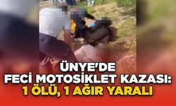 Ünye'de Feci Motosiklet Kazası: 1 Ölü, 1 Ağır Yaralı