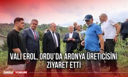 Vali Erol, Ordu’da Aronya Üreticisini Ziyaret Etti