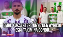 Emre Yüksektepe Ünye'den Ayrıldı Eski Takımına Döndü